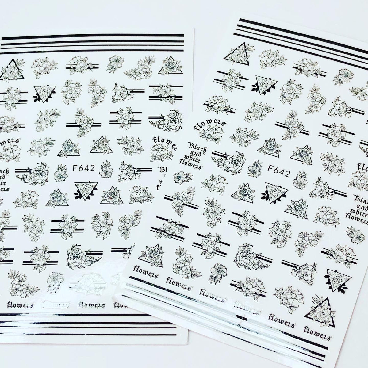 Sticker Flores B/N