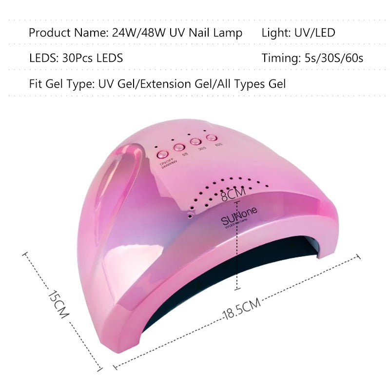Lámpara rosa holo