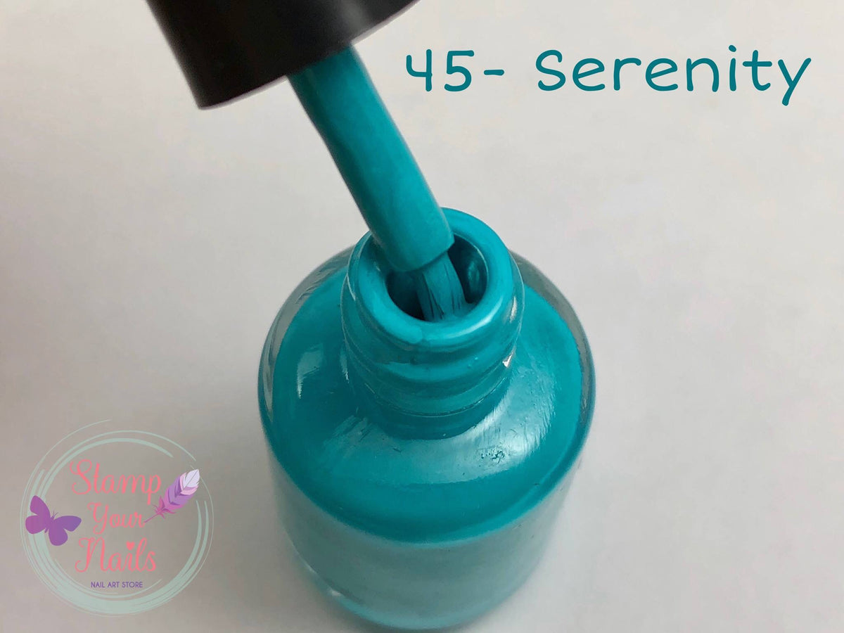 45 Serenity - Stamp your nails
