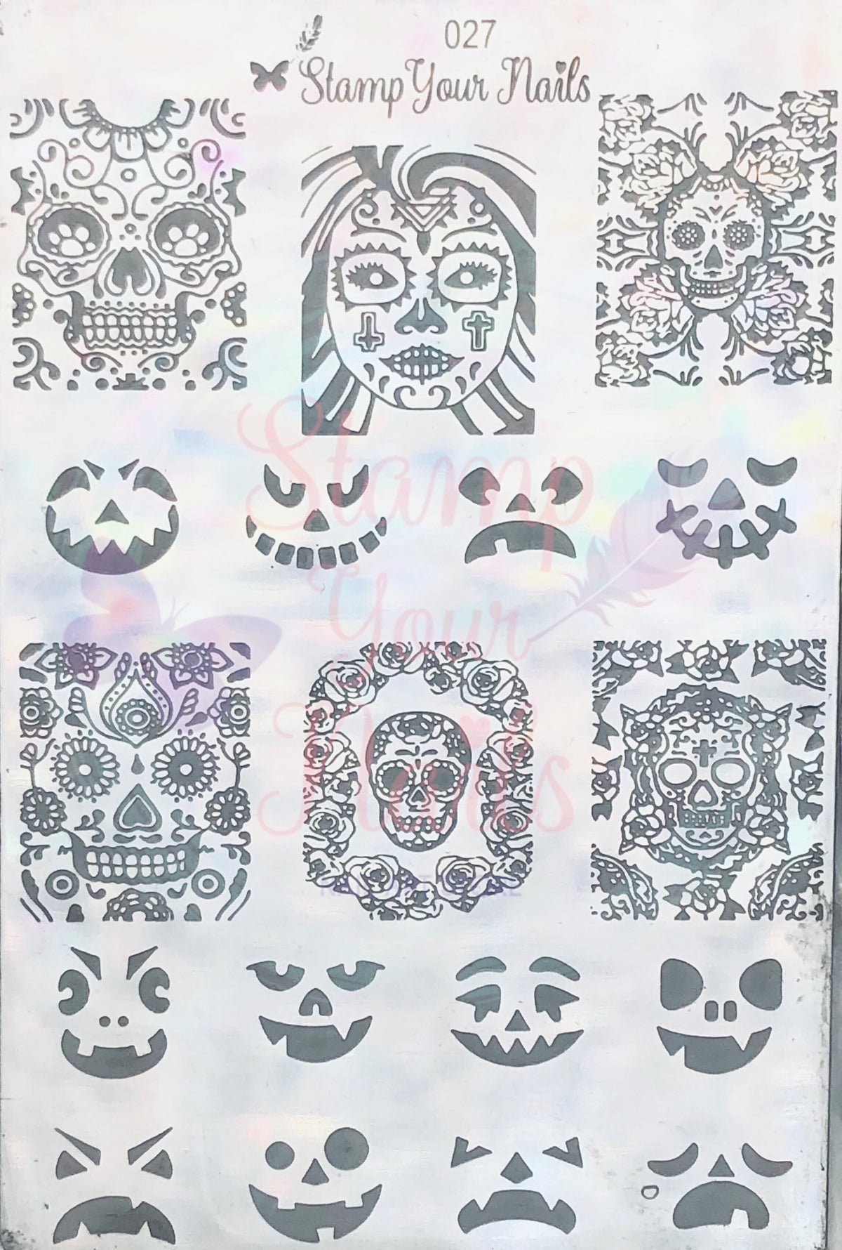Calaveras - Stamp your nails