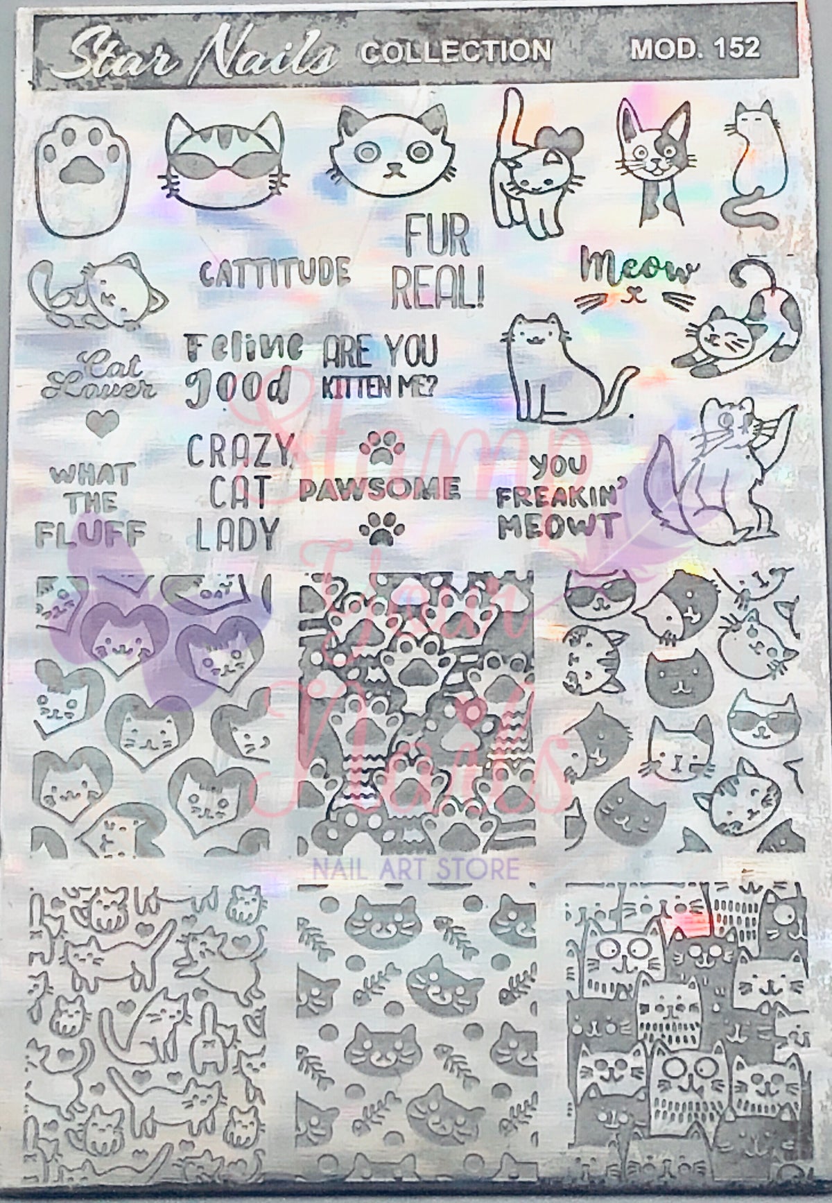 Cats 2 - Stamp your nails