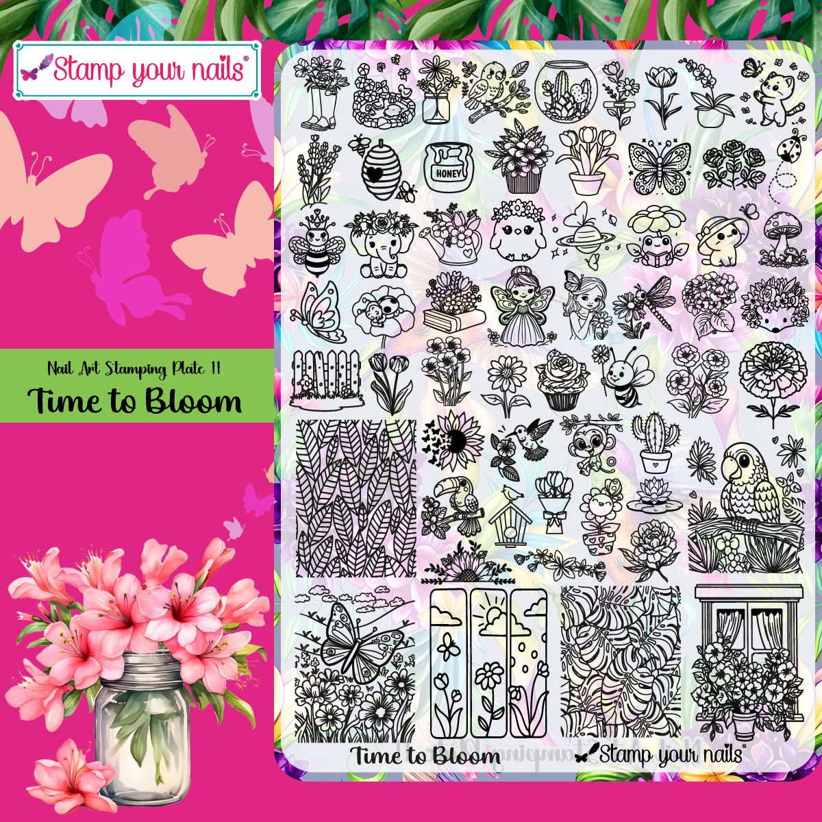 Kit Time to bloom(5 esmaltes)