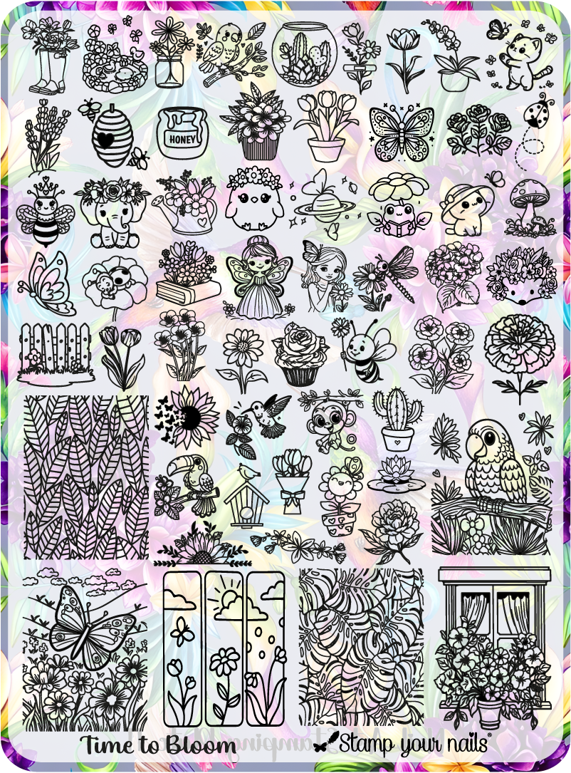 Kit Time to bloom(5 esmaltes)
