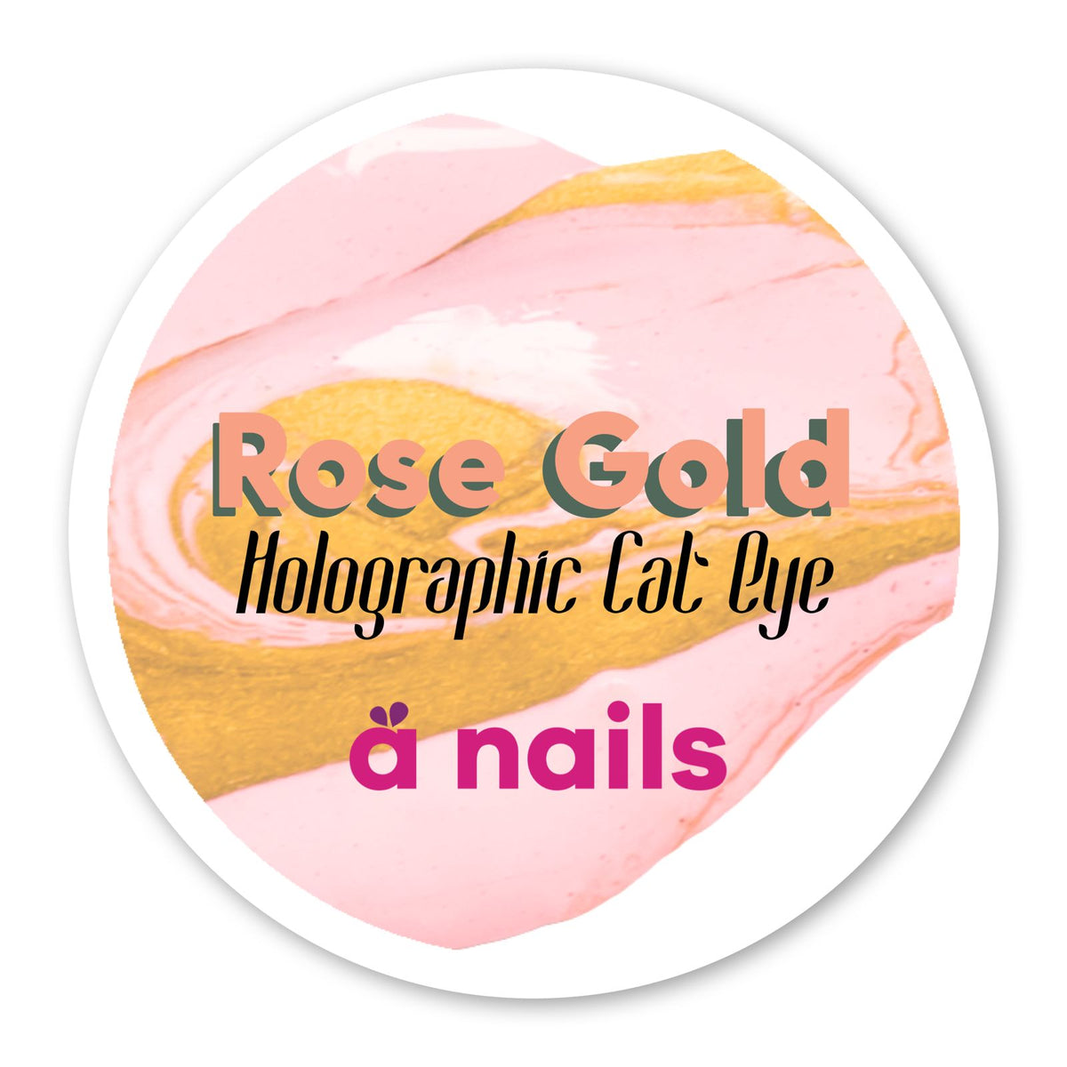 Rose gold holográfico