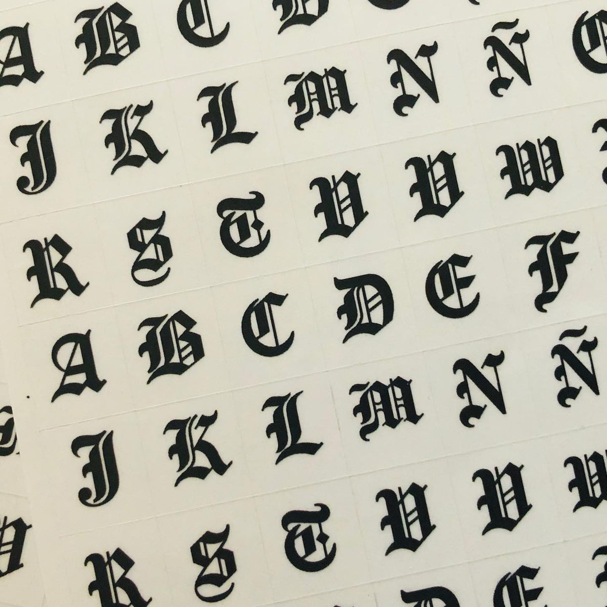 Stickers letras