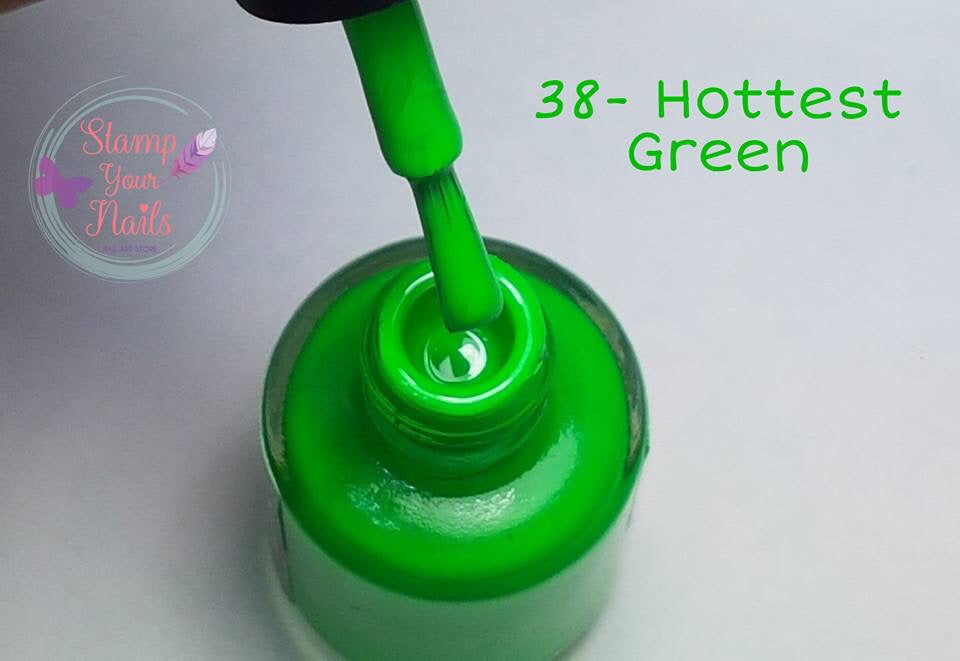 38 Hottest Green - Stamp your nails
