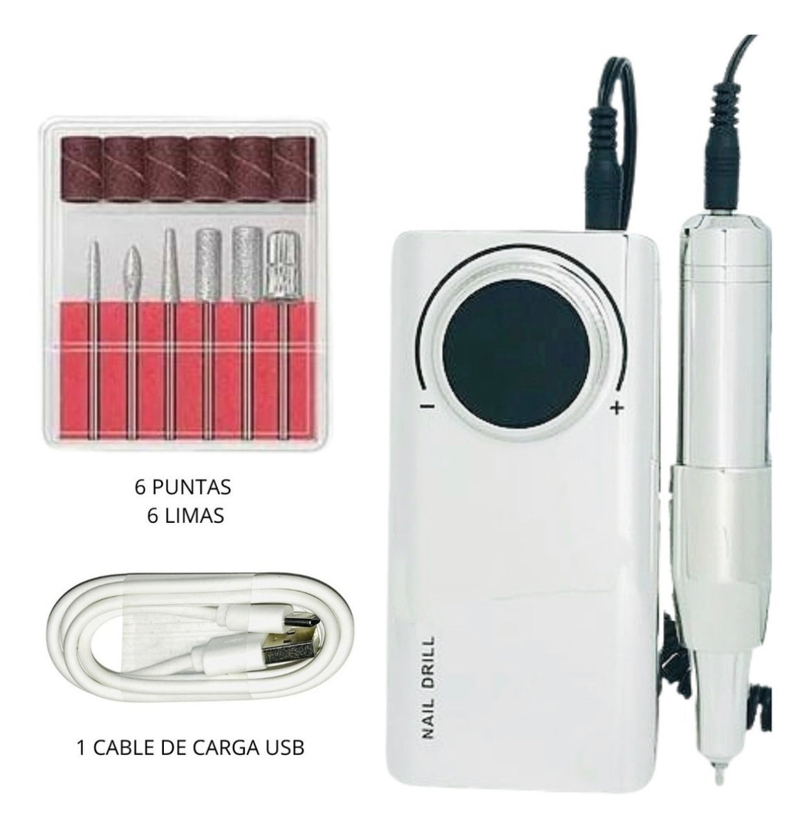 Drill pulidor uñas