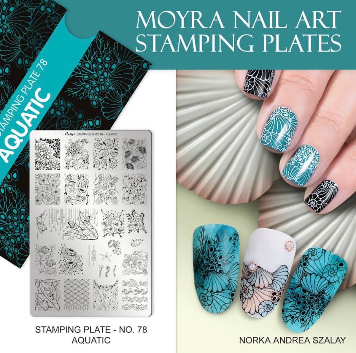 Aquatic - Stamp your nails