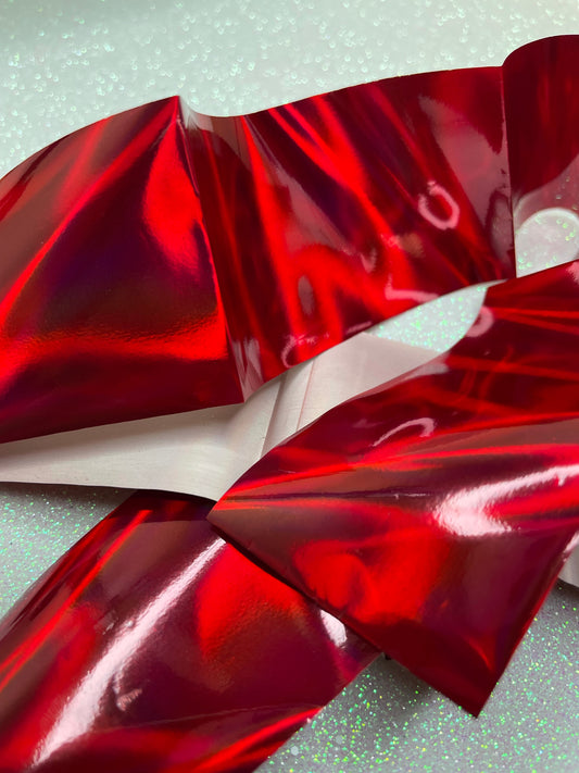 Foil rojo holográfico