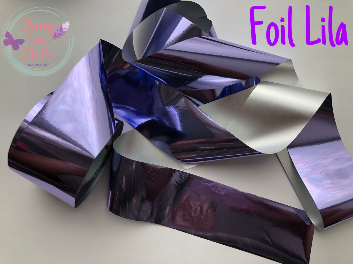 Foil lila - Stamp your nails
